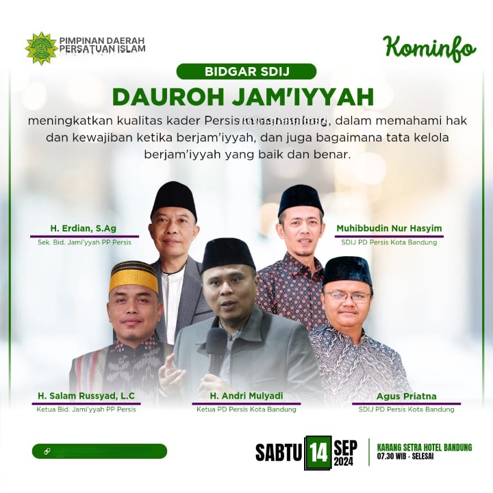 Dauroh Jamiyyah SDIJ PD PERSIS Kabupaten Bekasi
